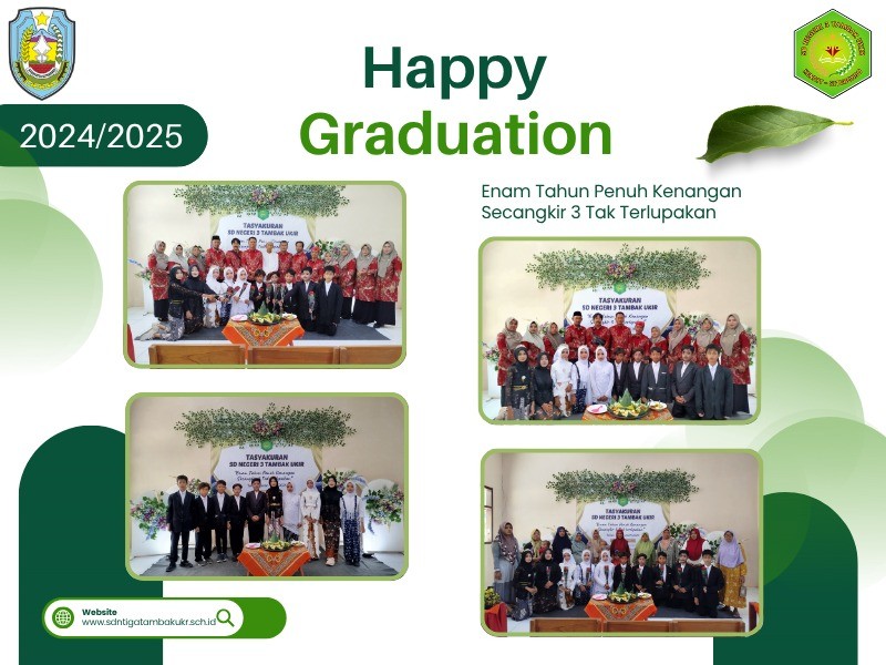 SD Negeri 3 Tambak Ukir Gelar Acara Happy Graduation Enam Tahun Penuh Kenangan Secangkir 3 Tak Terlupakan Tahun 2025